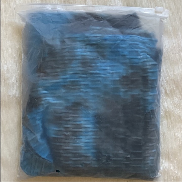 Blue Tie-Dye Scrunch Butt-Lifting Compression High-Waisted Workout Leggings - Picture 11 of 11